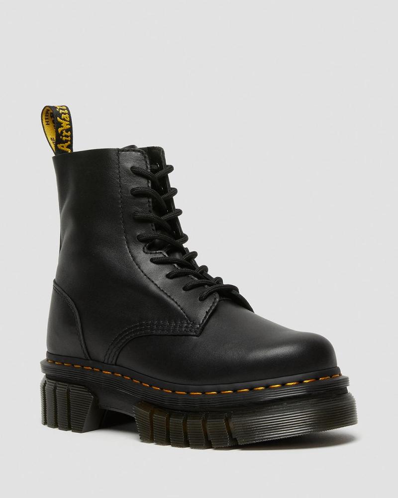 Botines Dr Martens Audrick Nappa Cuero Plataforma Hombre Negros | MX 369ILH